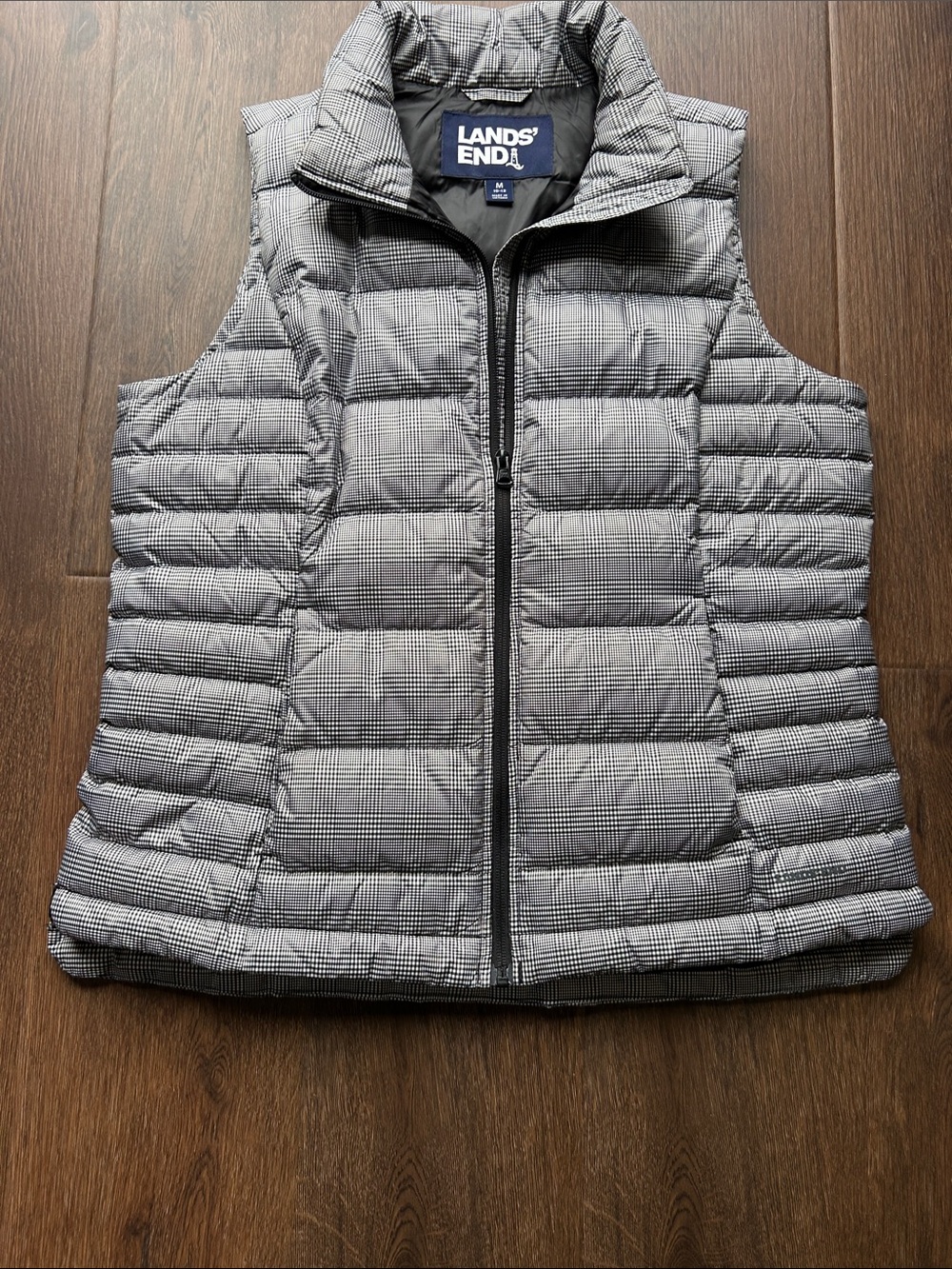Lands End Puffer Vest | Lands End Winter Vest | Striped Vest | Puffer Vest - Picture 4 of 6